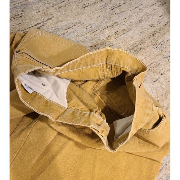 Vintage Bugle Boy Special Issue Industrial Men Size 36L Tan Tapered Jeans - Picture 11 of 16